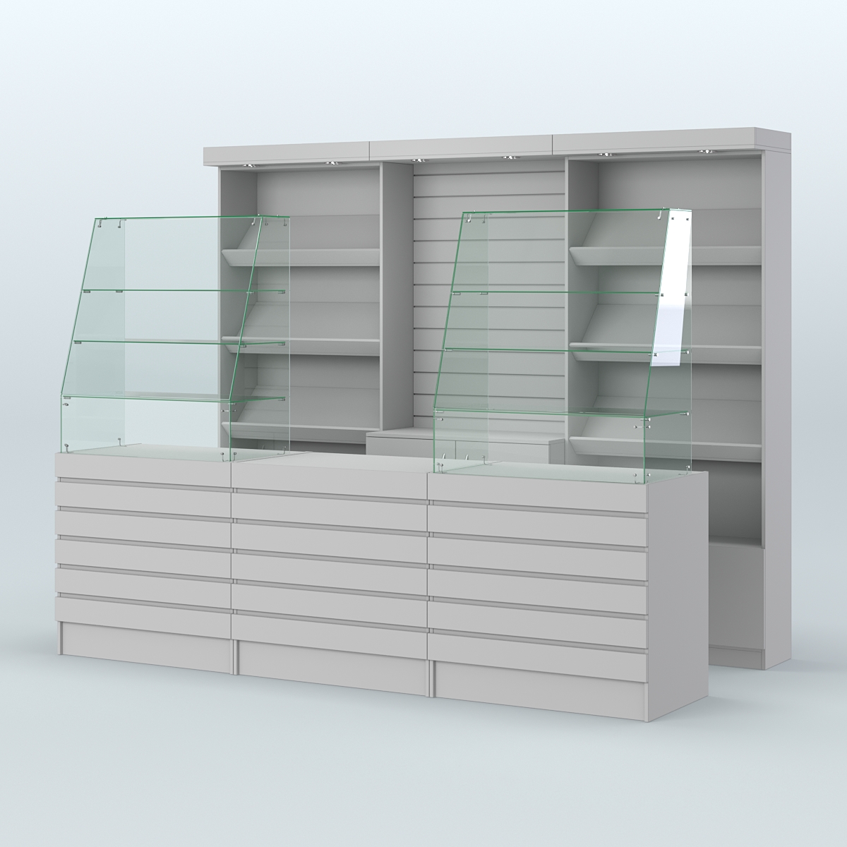 Торговая точка для чая, кофе и выпечки №15 Серый