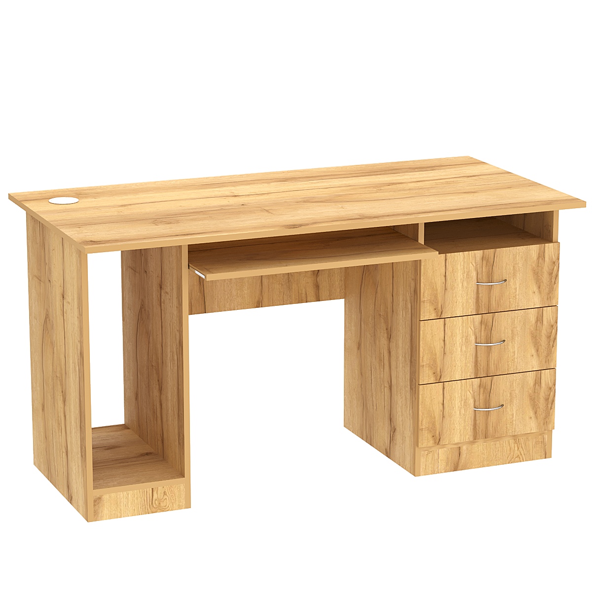 Стол для компьютера СК-34 (Право-сторонний) Дуб Золотистый