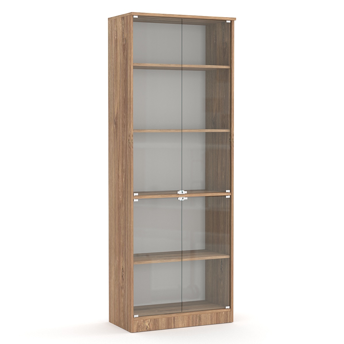 Шкаф-витрина офисный ШВ-51 Дуб канзас коричневый Н1113 ST10