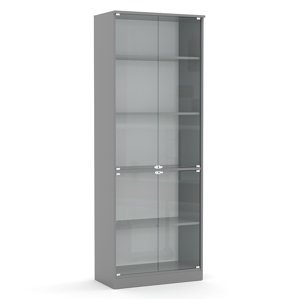 Шкаф-витрина офисный ШВ-51 Темно-Серый