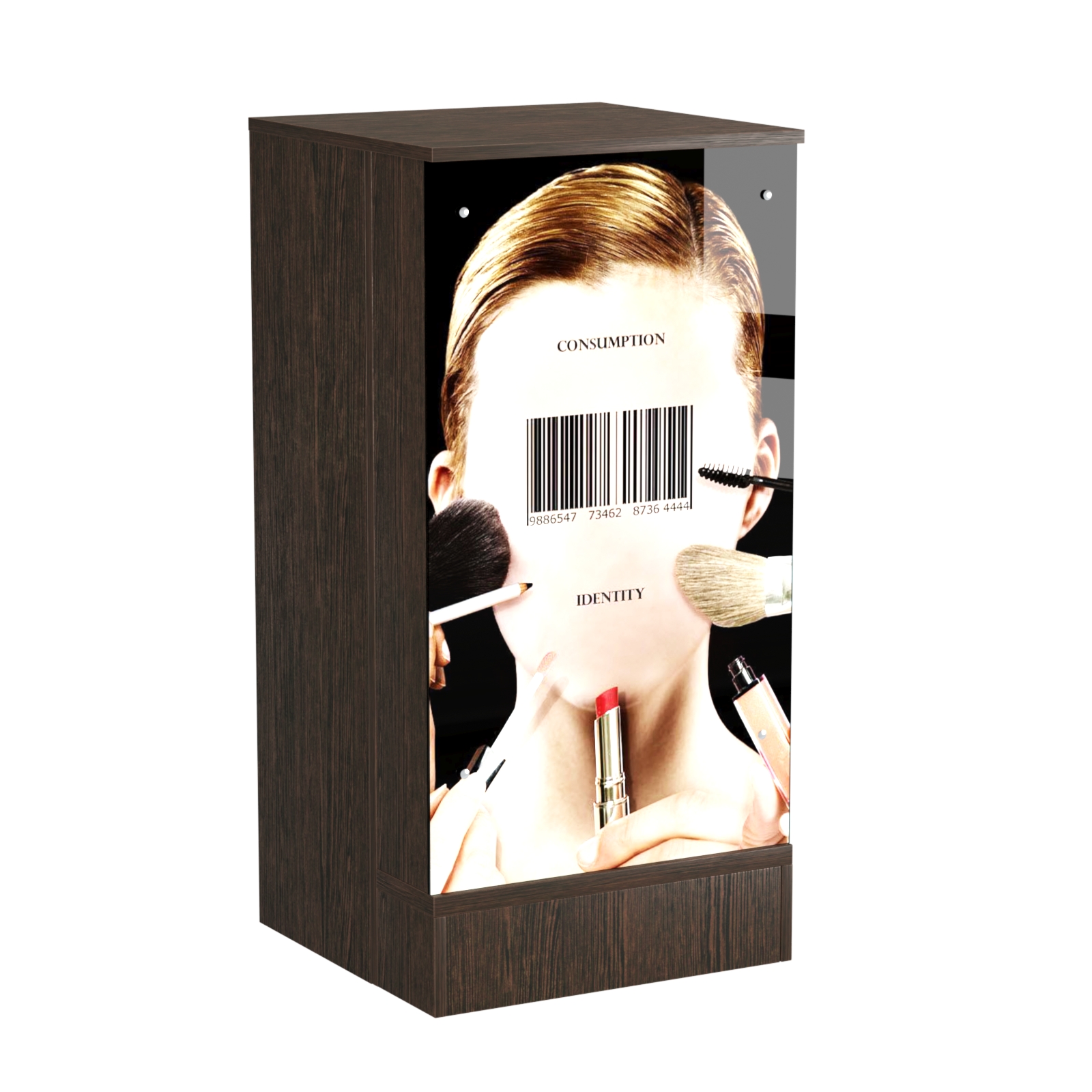 Стол-прилавок со световым коробом малый №21 Дуб Венге