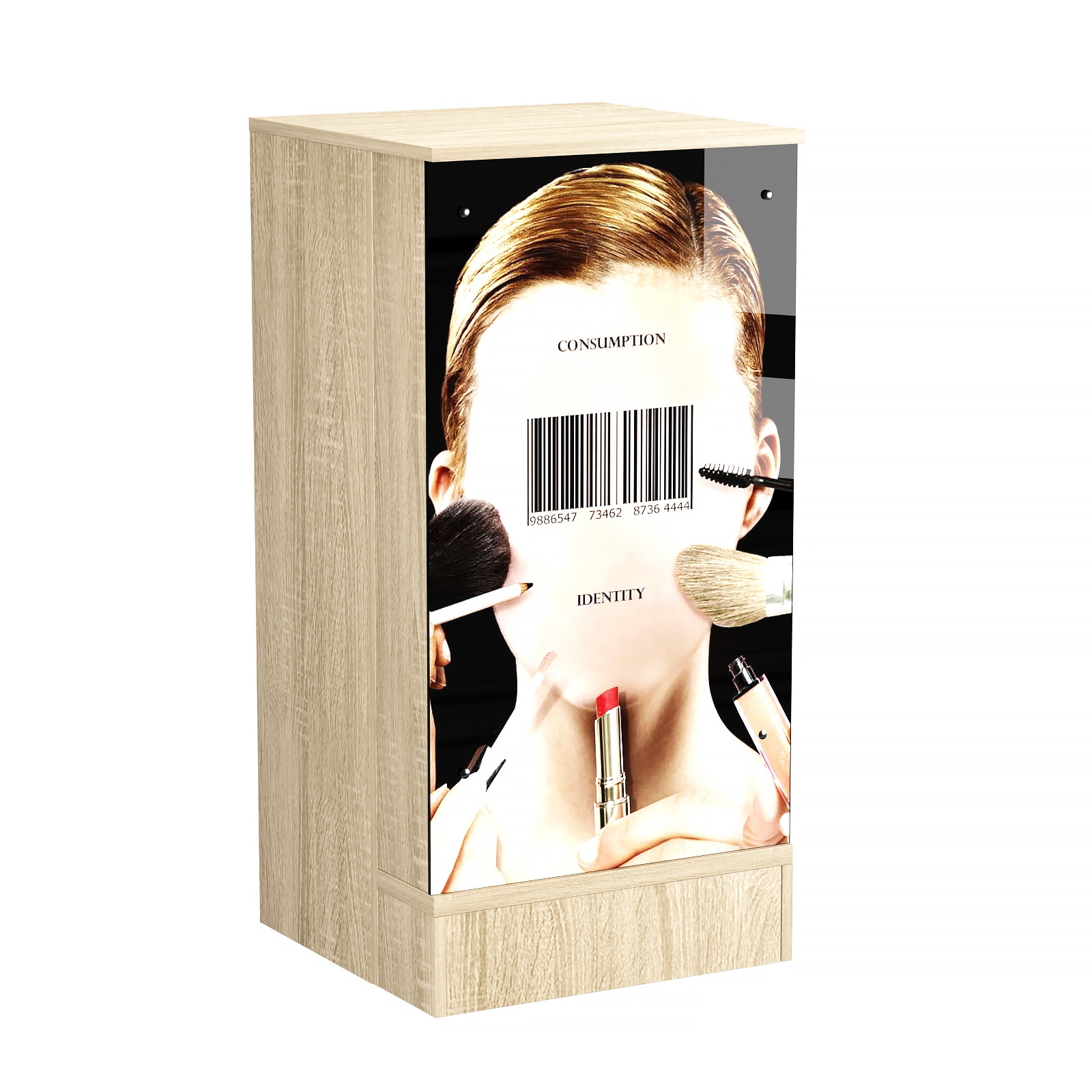 Стол-прилавок со световым коробом малый №21 Дуб сонома