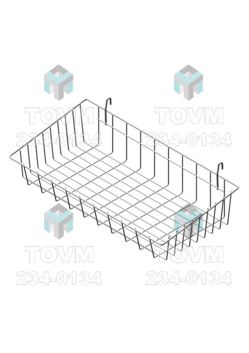 Полка-корзина малая П07.  Полка-корзина малая П07. покрытие под хром