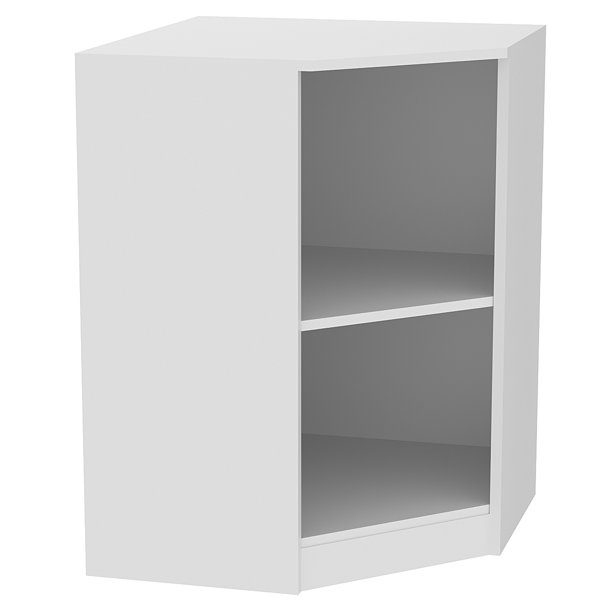 Угловой офисный стеллаж ВЕКТОР СУ-11 Серый