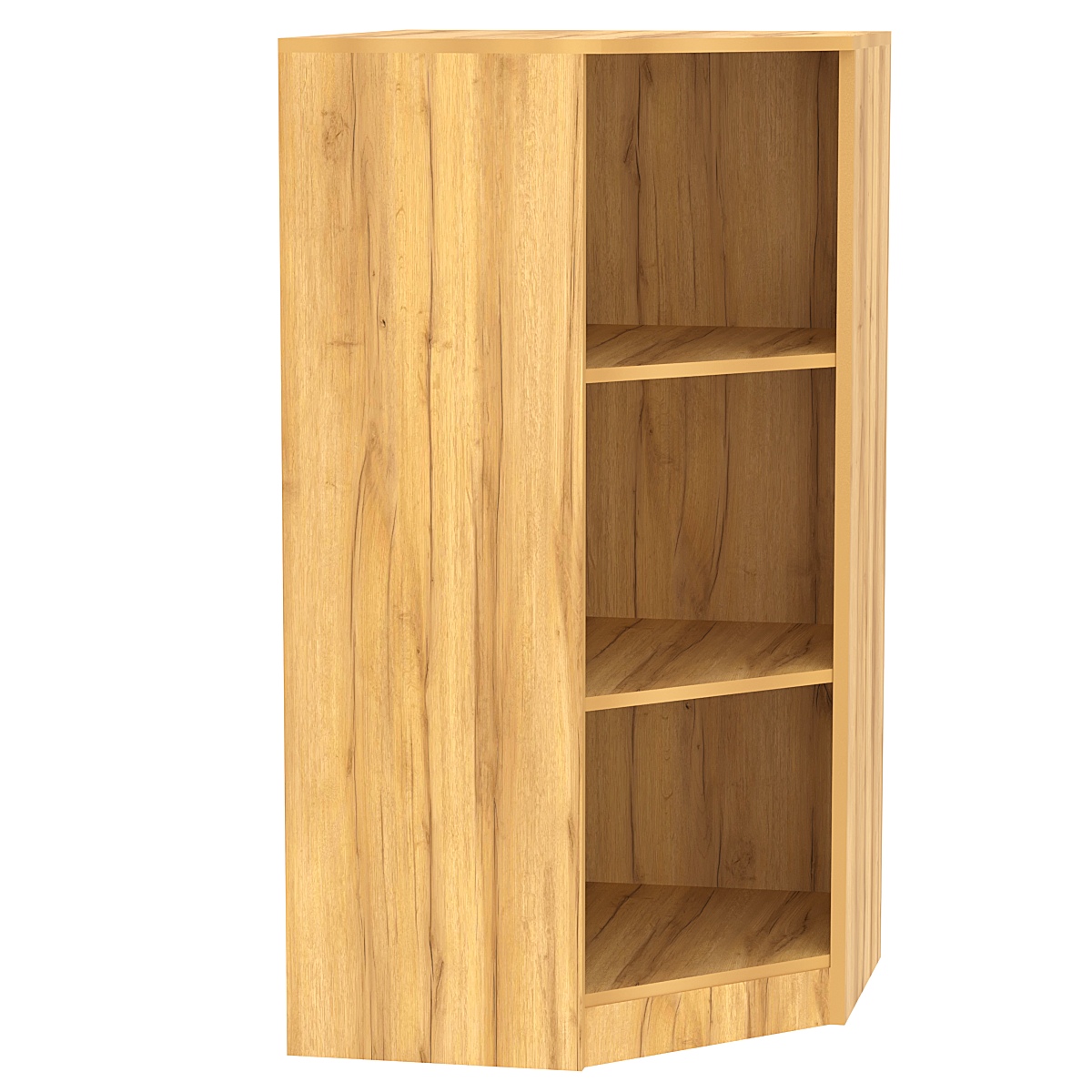 Угловой офисный стеллаж ВЕКТОР СУ-12 Дуб Золотистый