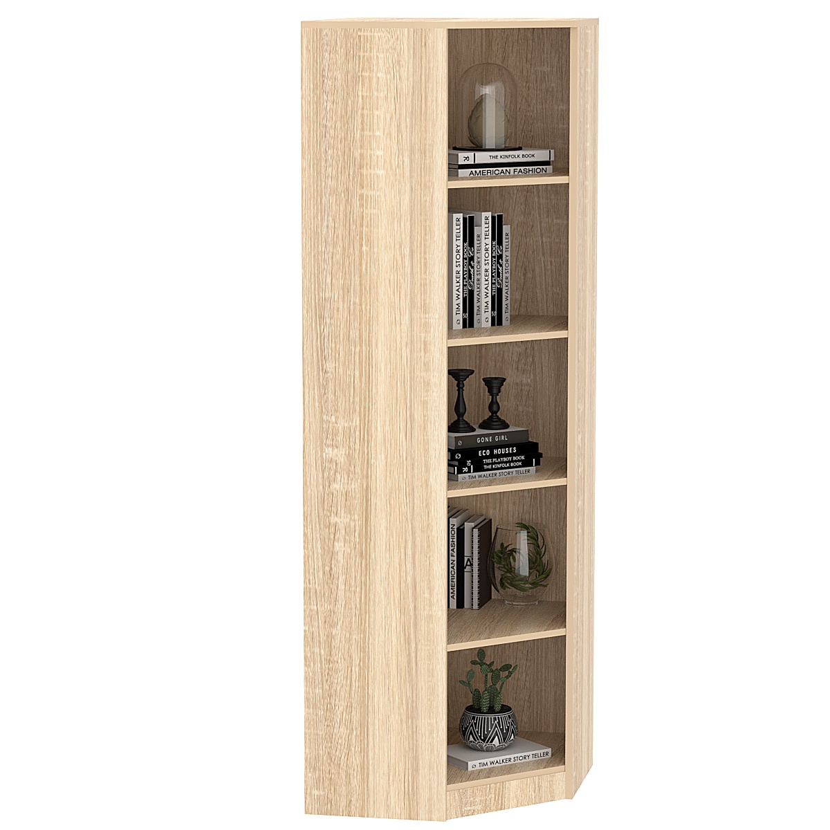 Угловой офисный стеллаж ВЕКТОР СУ-13 Дуб сонома