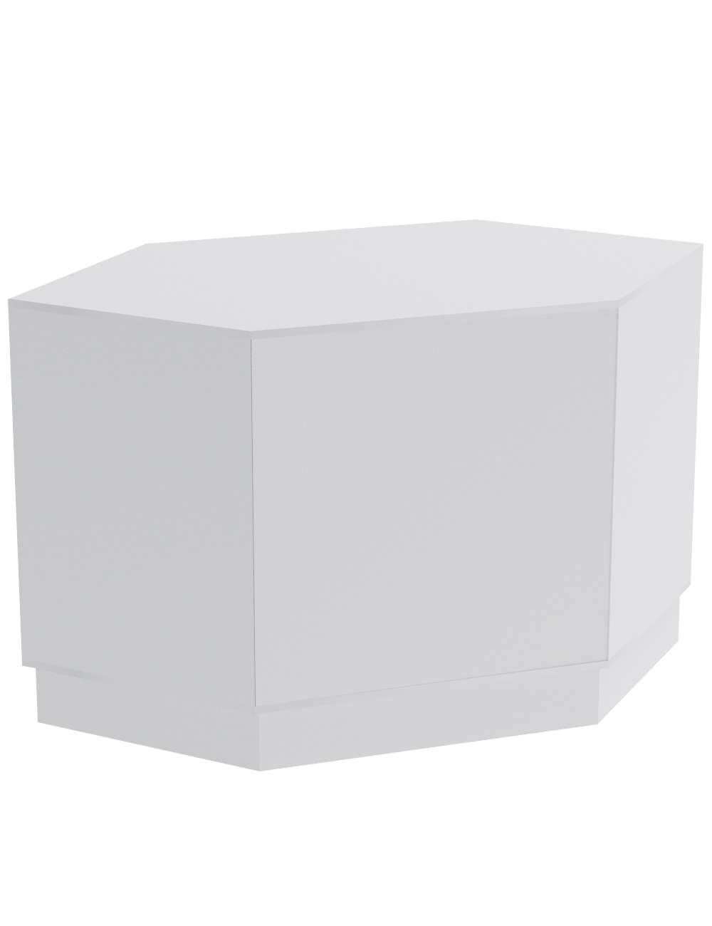 Прилавок из ДСП Эконом №14 угловой (внешний угол) Серый