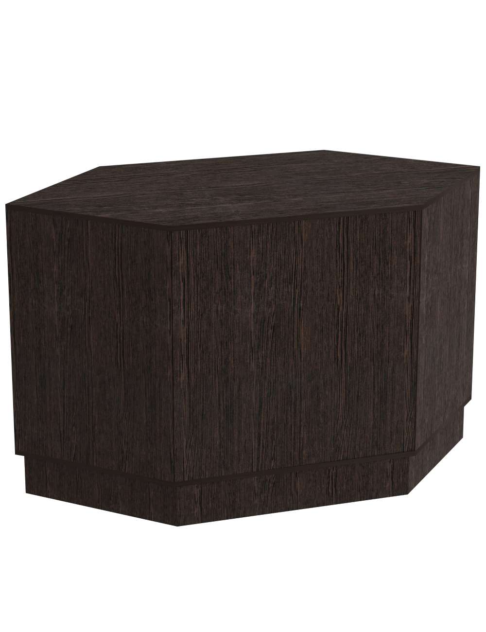 Прилавок из ДСП Эконом №14 угловой (внешний угол) Дуб Венге