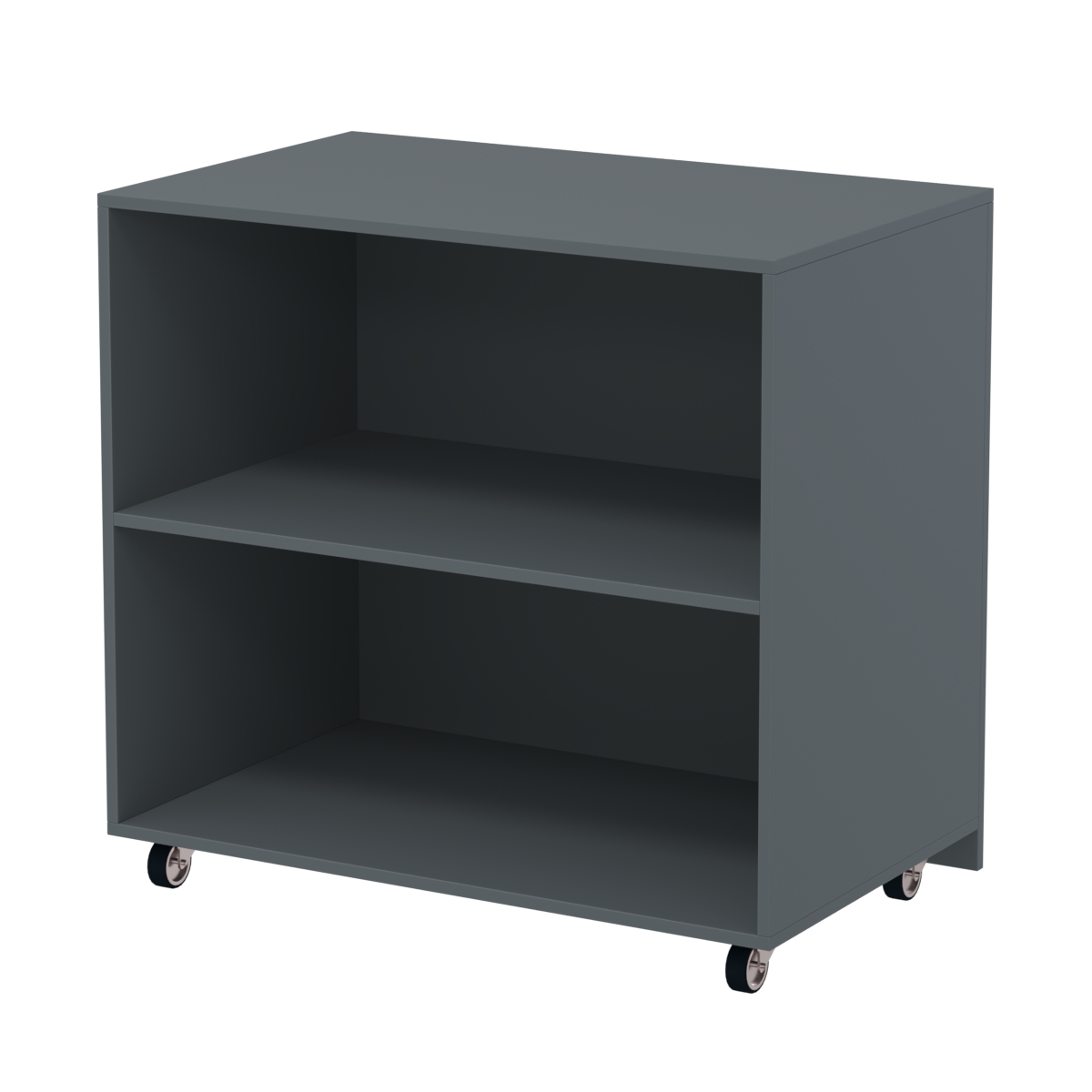 Недорогой прилавок на колесах под декоративные молдинги №ПДМ-16 Темно-Серый