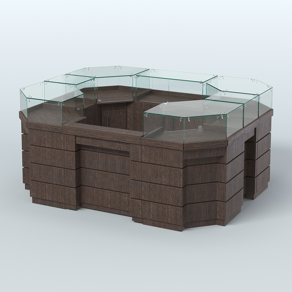 Торговый островок GOLD №3 (4,94 кв.м) Дуб Венге