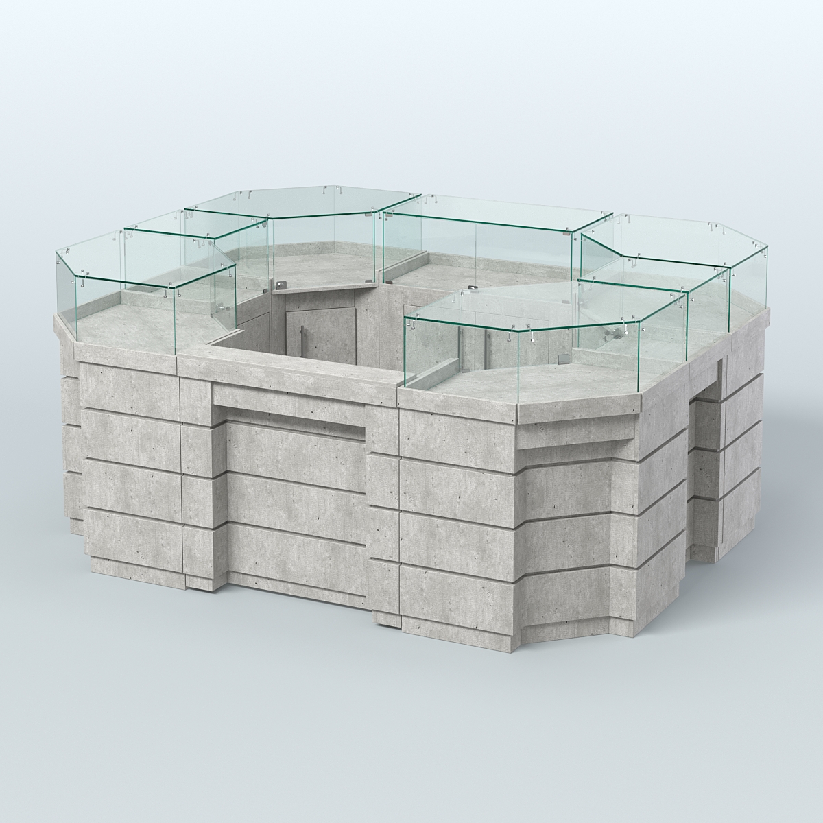 Торговый островок GOLD №3 (4,94 кв.м) Метрополитан Грей