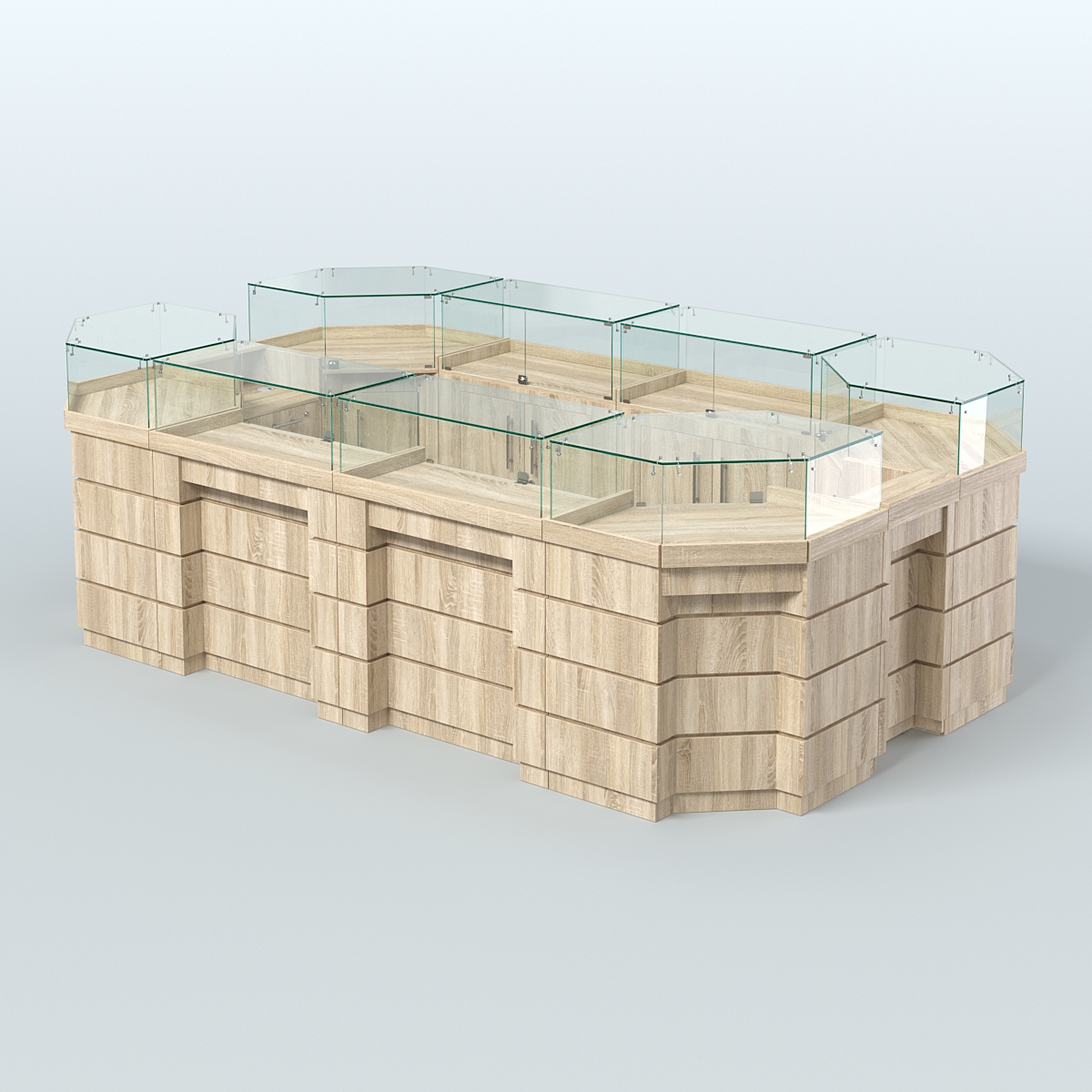 Торговый островок GOLD №5 (6,75 кв.м) Дуб сонома