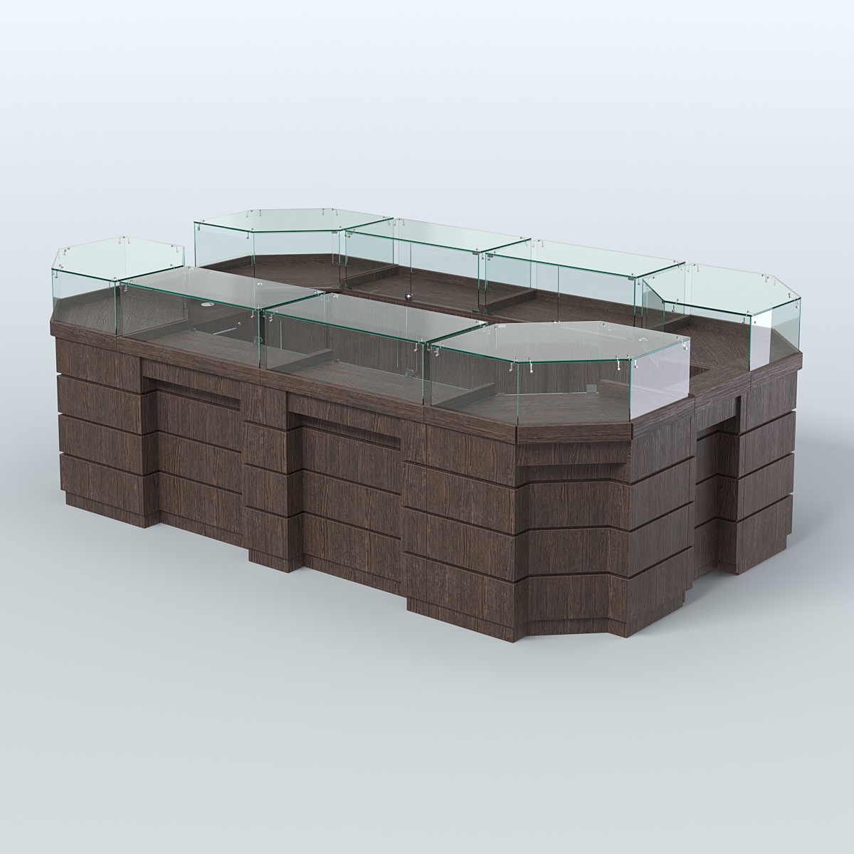 Торговый островок GOLD №5 (6,75 кв.м) Дуб Венге