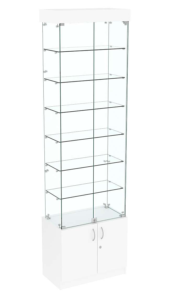 Узкая витрина с верхней подсветкой ИСТРА №31-600 Белый