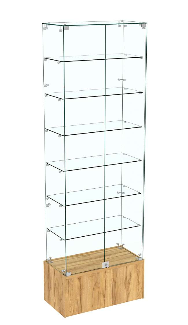 Узкая витрина обзорная ИСТРА №35-600 Дуб Золотистый