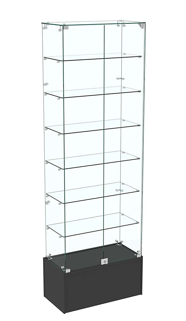 Узкая витрина обзорная ИСТРА №35-600 Черный