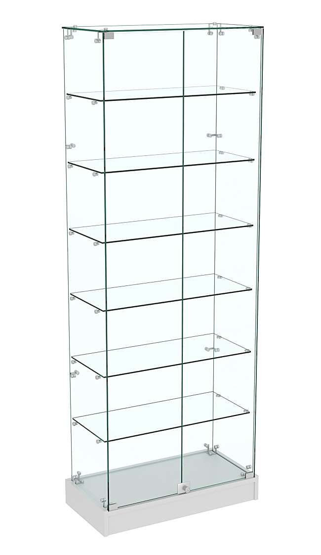 Узкая витрина на низком подиуме ИСТРА №9-600  Серый