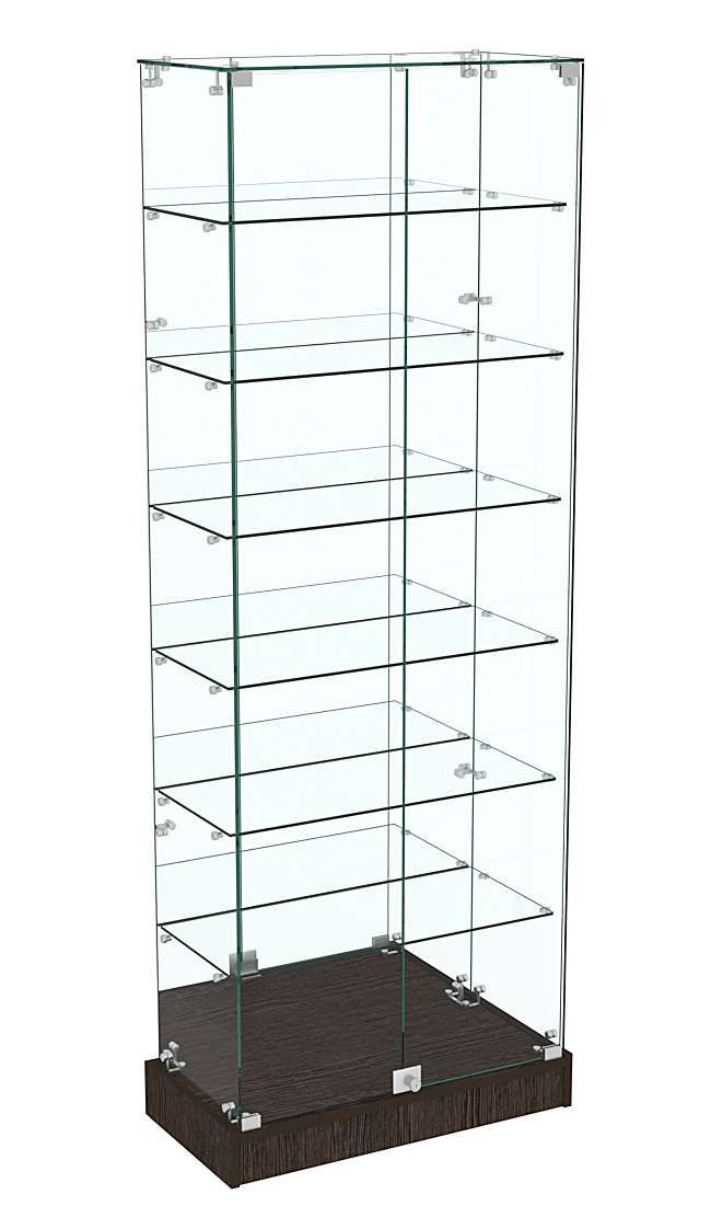 Узкая витрина зеркальная ИСТРА №11-600 Дуб Венге