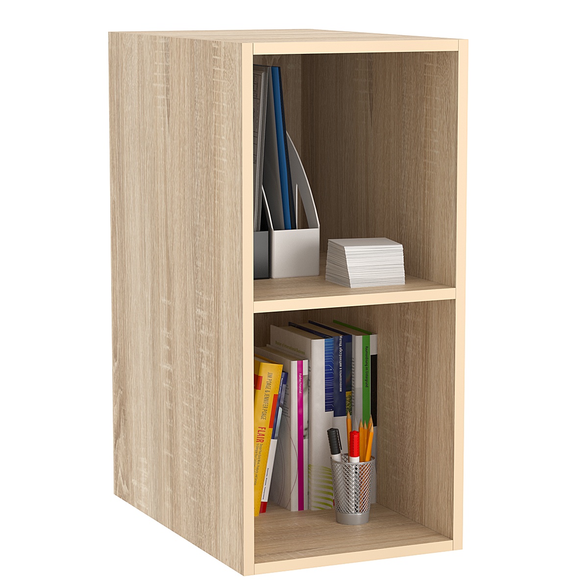 Антресоль офисная узкая, глубокая А-04 Дуб сонома