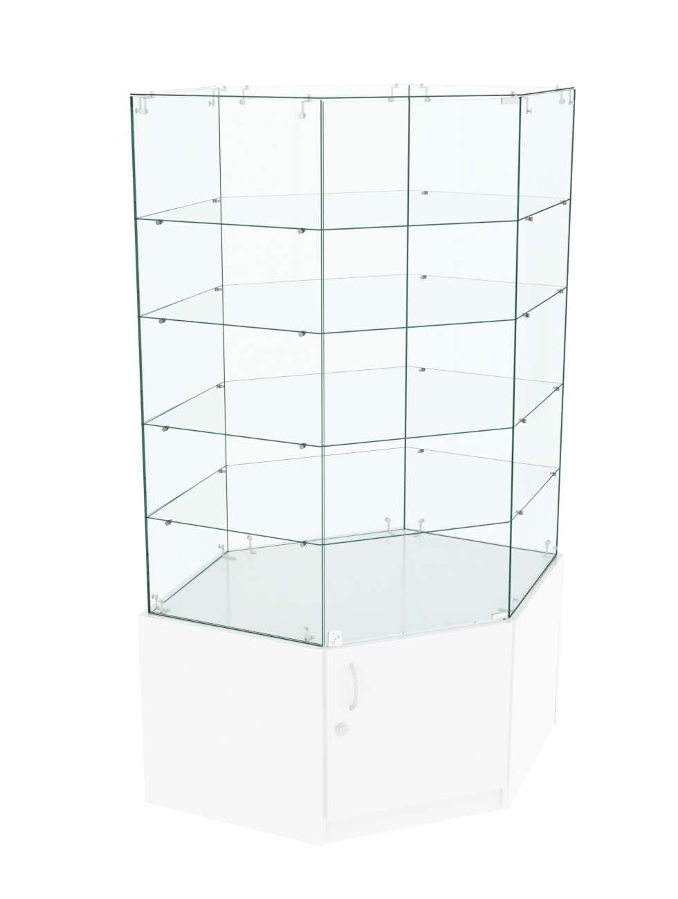 Витрина Истра в центр зала №309 (угловая) Белый