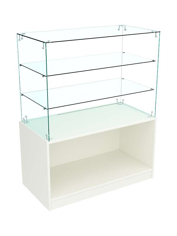 Прилавок Истра с накопителем №27 (открытый) Белый