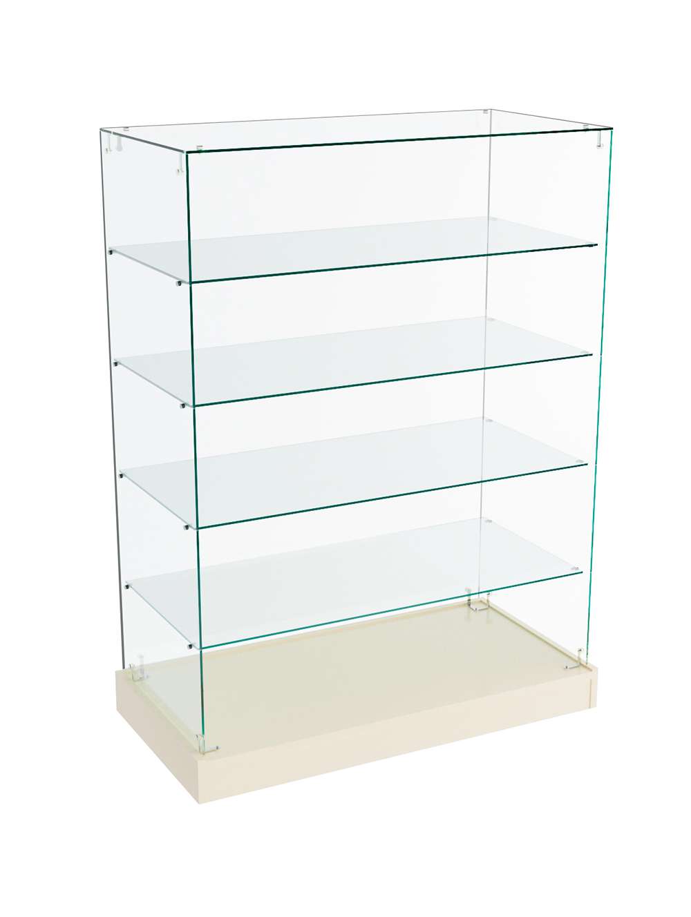 Прилавок Истра прозрачный №29 (открытый) Крем Вайс