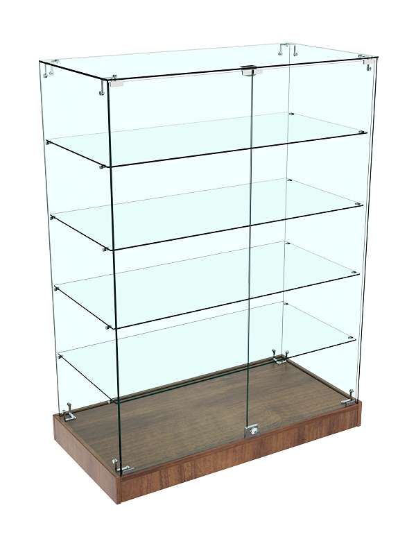 Прилавок Истра стеклянный №129 (закрытый) Орех