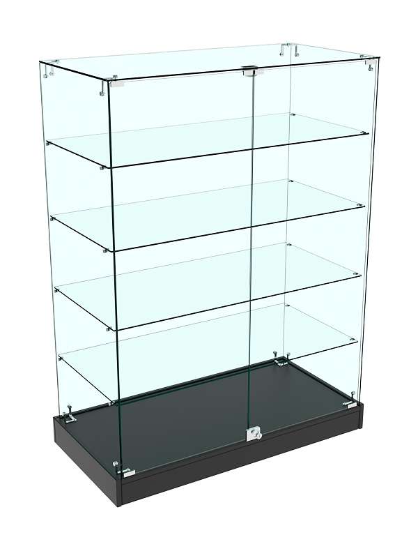 Прилавок Истра стеклянный №129 (закрытый) Дуб Венге