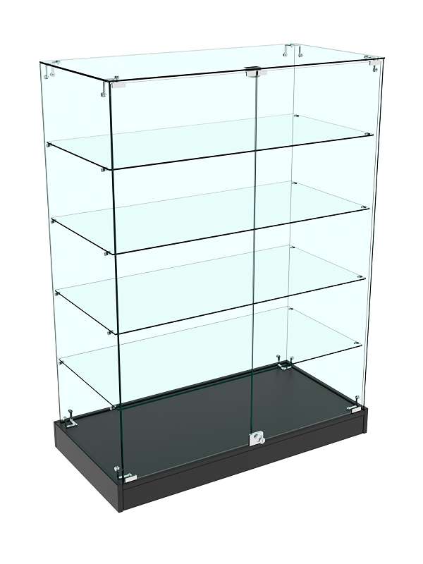Прилавок Истра стеклянный №129 (закрытый) Черный