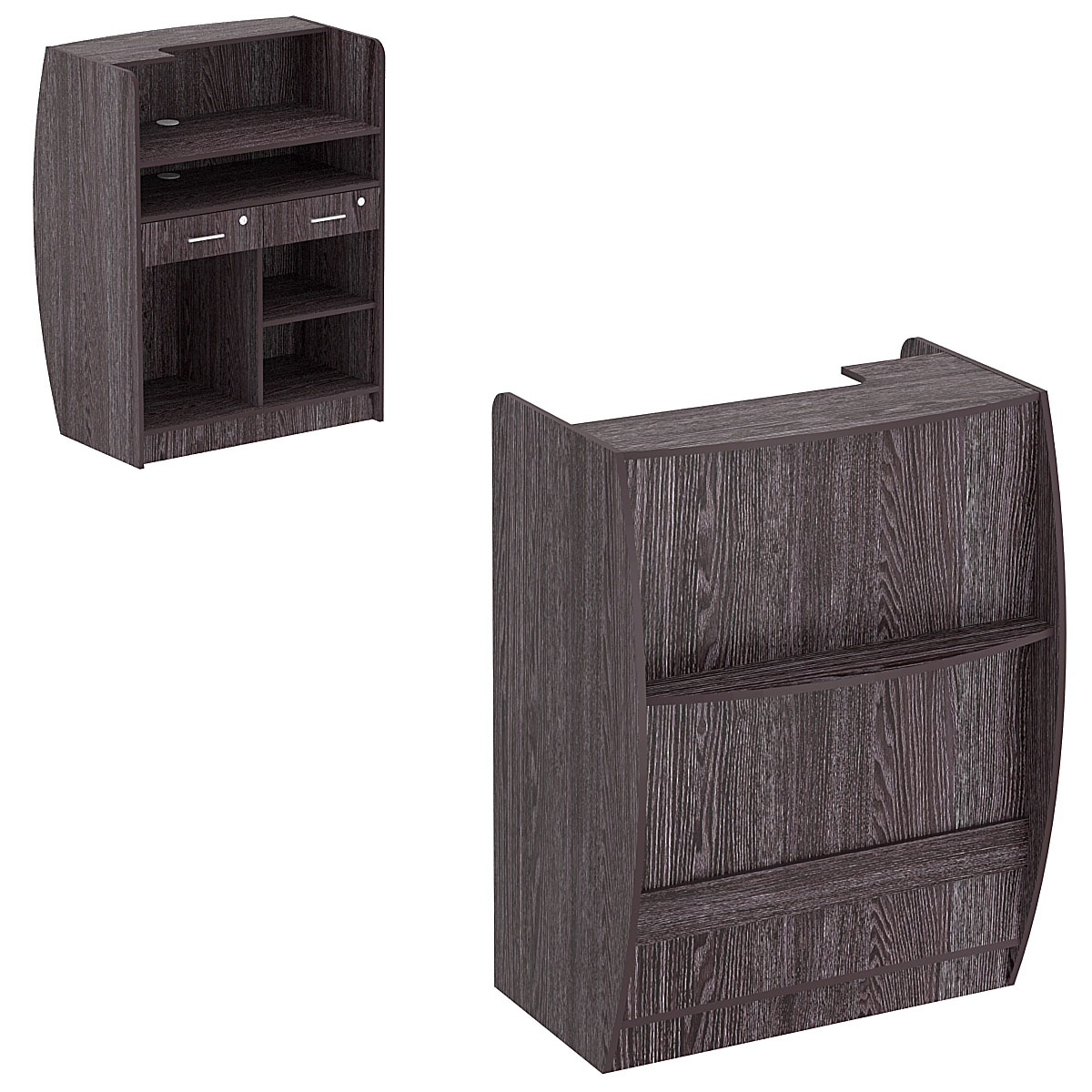 Прилавок кассовый Бриз №1 Ясень Анкор темный - U31105