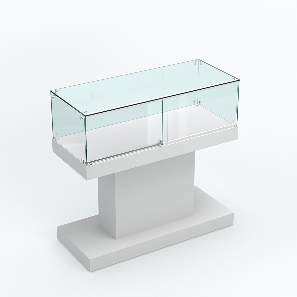 Островной прилавок №1 Серый