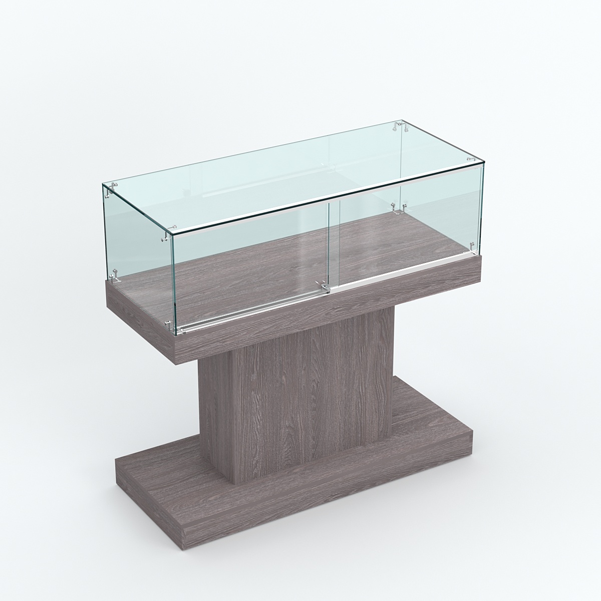 Островной прилавок №1 Ясень Анкор темный