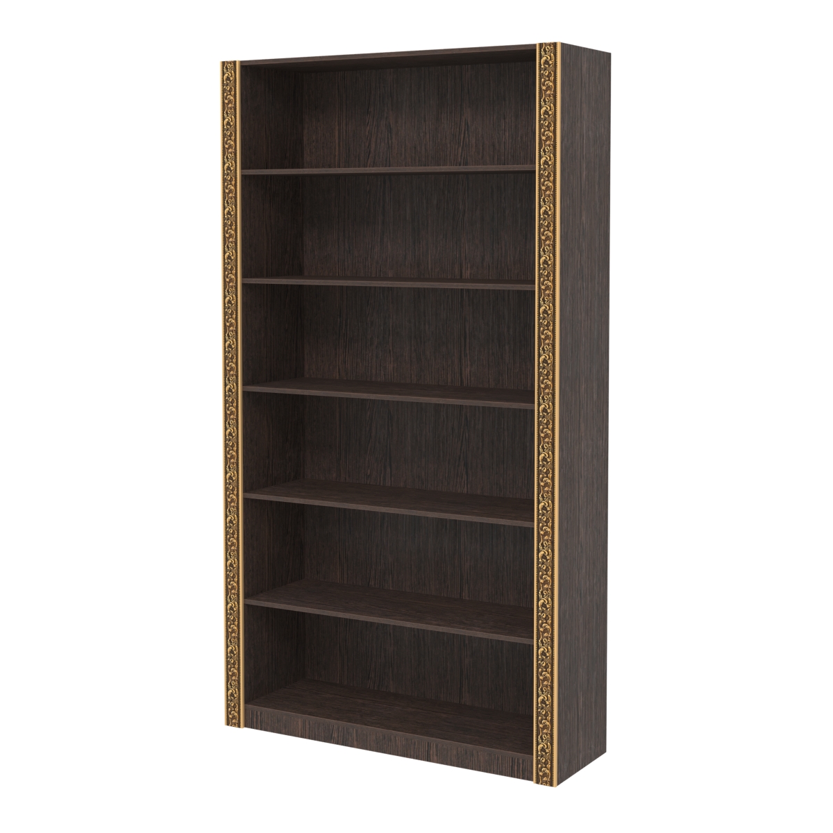 Торговый большой стеллаж с декором СБА-1-1В-400 Дуб Венге