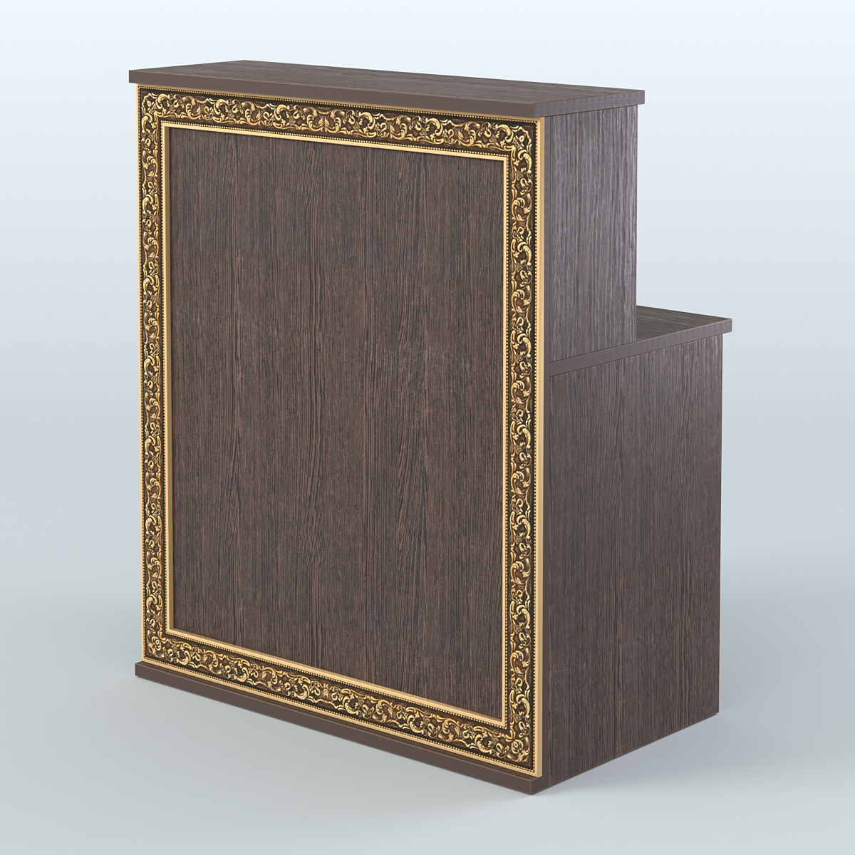 Ресепшен прямоугольный серии БАРОККО №1 Дуб Венге