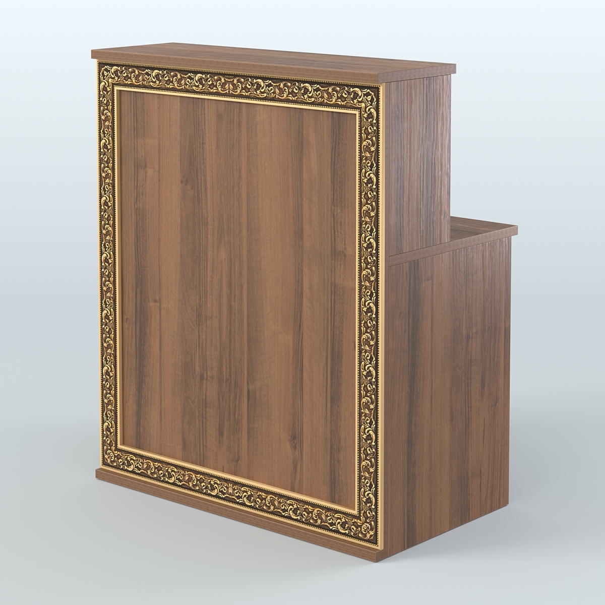 Ресепшен прямоугольный серии БАРОККО №1 Орех