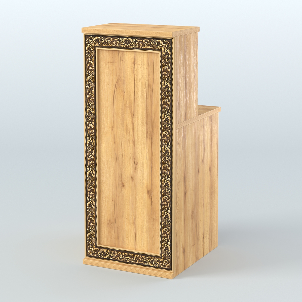 Ресепшен узкий серии БАРОККО №2 Дуб Золотистый