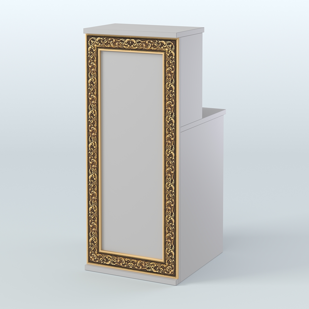 Ресепшен узкий серии БАРОККО №2 Серый