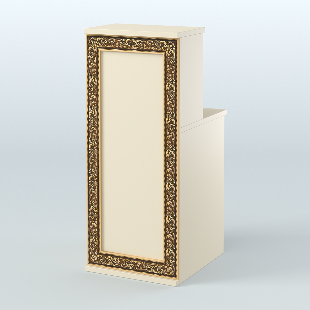 Ресепшен узкий серии БАРОККО №2 Крем Вайс