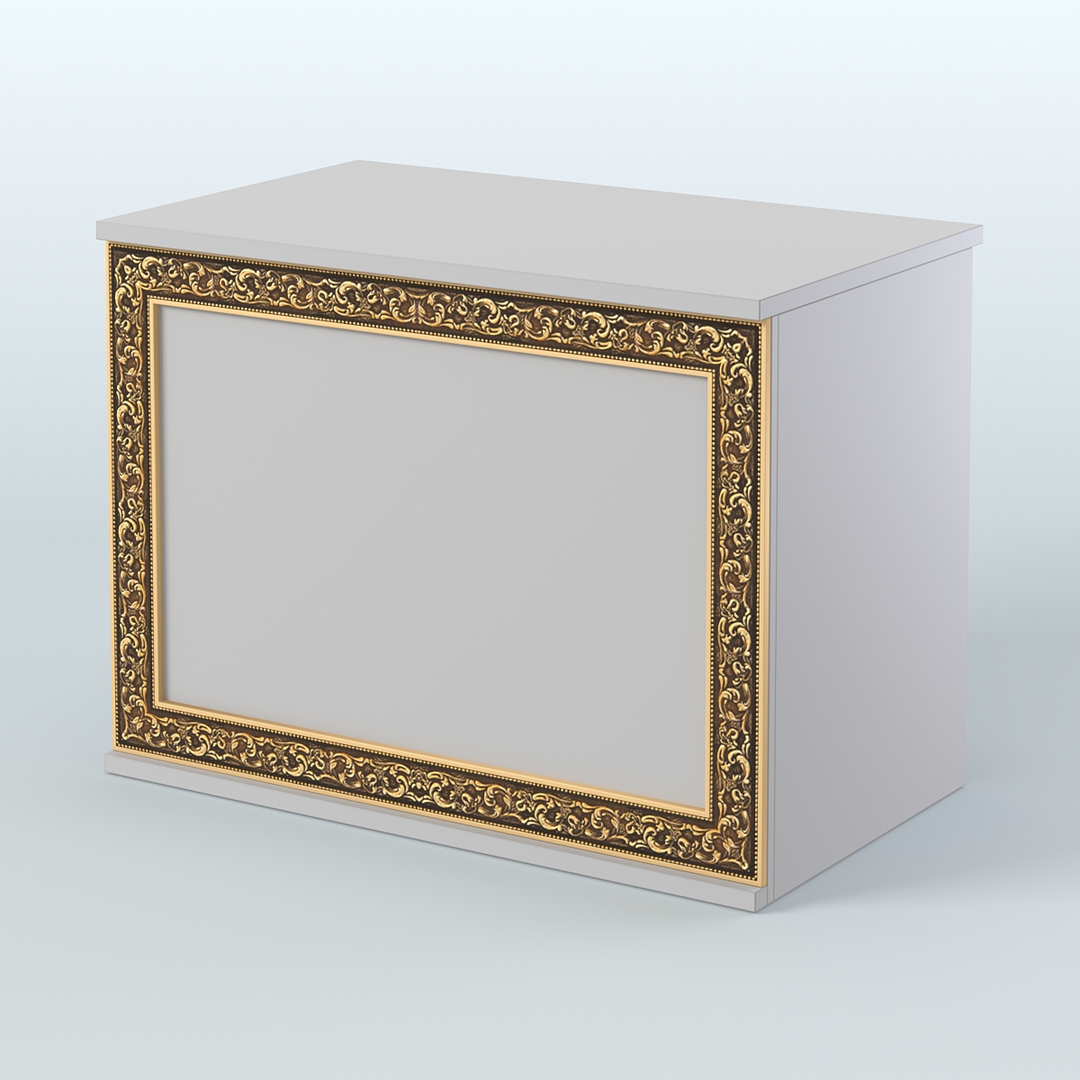 Стол-ресепшен широкий серии БАРОККО №1 Серый