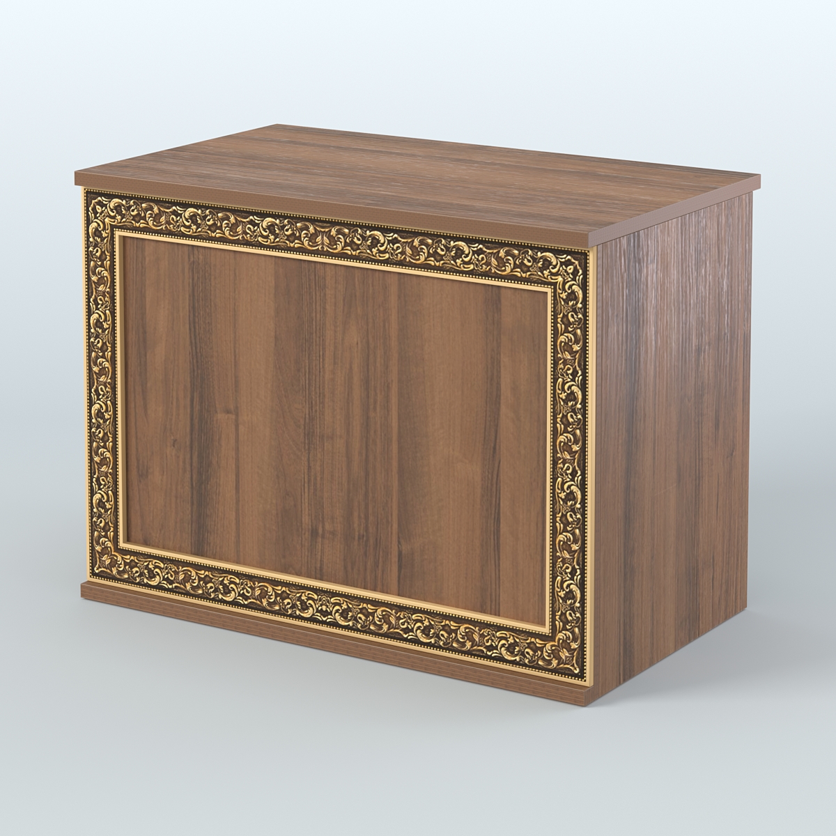 Стол-ресепшен широкий серии БАРОККО №1 Орех