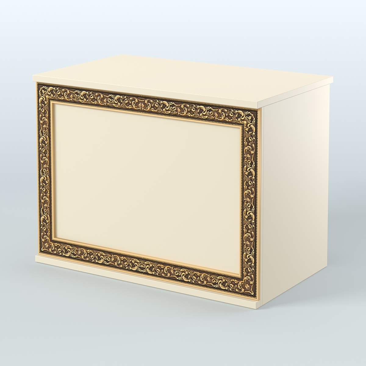 Стол-ресепшен широкий серии БАРОККО №1 Крем Вайс