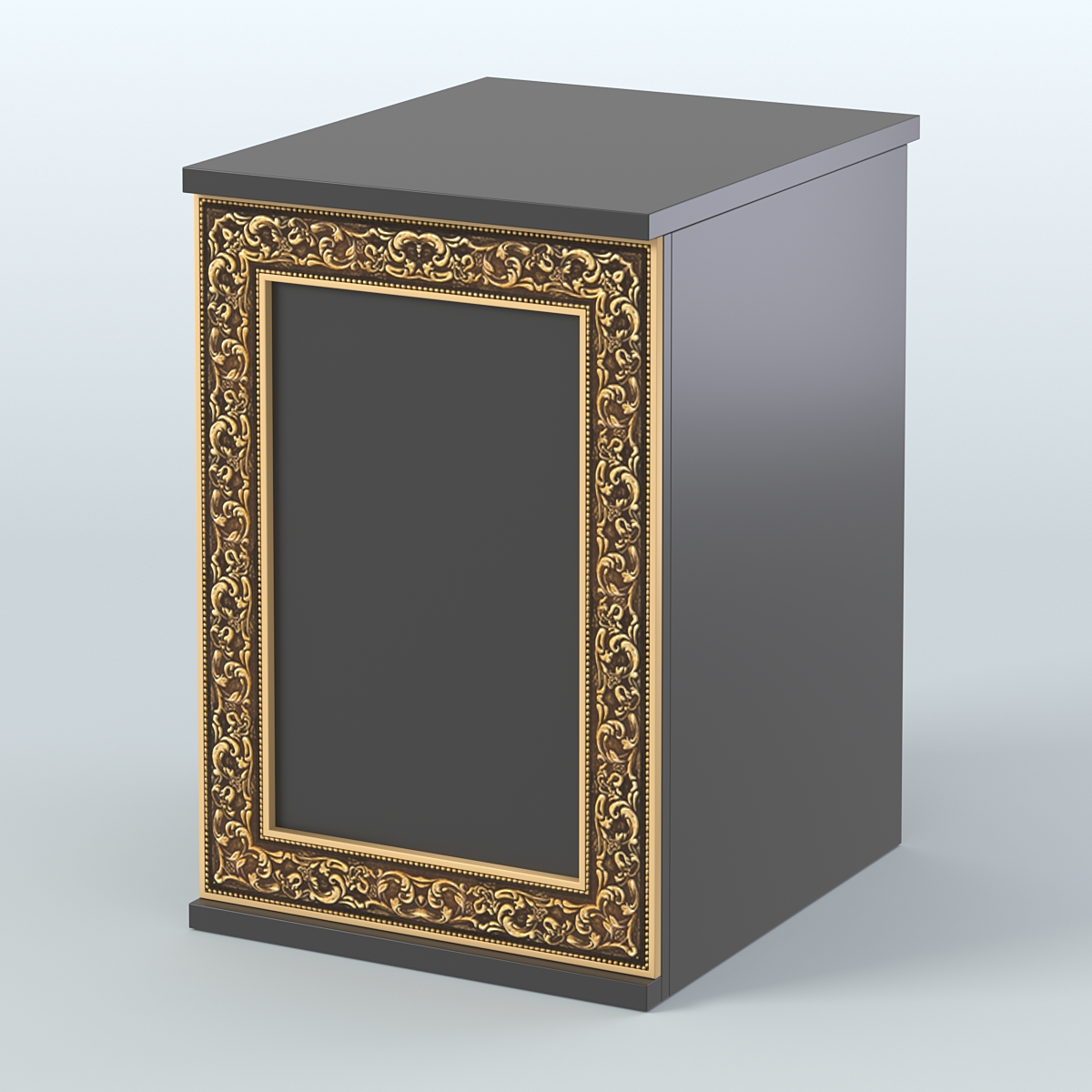 Стол-ресепшен малый серии БАРОККО №2 Черный