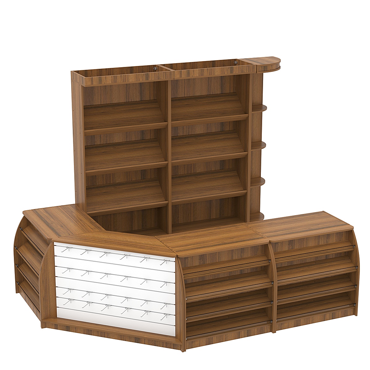 Комплект кассовой зоны для магазина выпечки средний №2 Орех