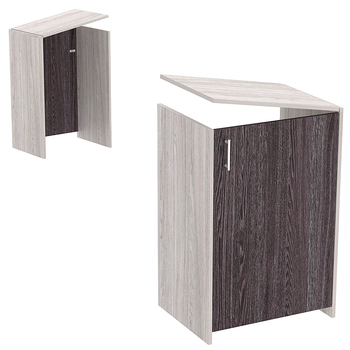 Торговый прилавок-проход серии БРИЗ Ясень Анкор светлый + Ясень Анкор темный