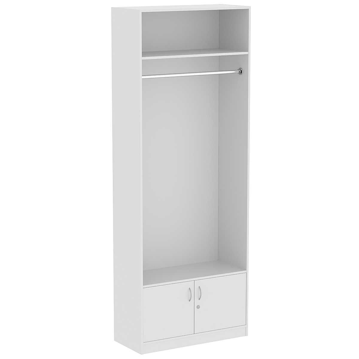 Торговый стеллаж с накопителем для одежды №7 Серый