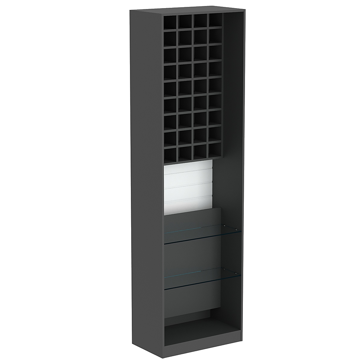 Стенд из ДСП для галстуков №2 Черный