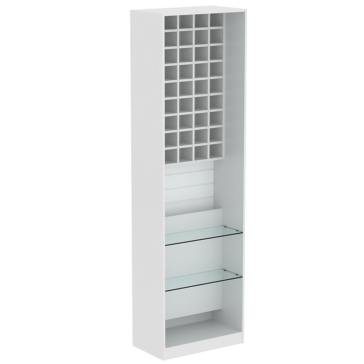 Стенд из ДСП для галстуков №2 Серый