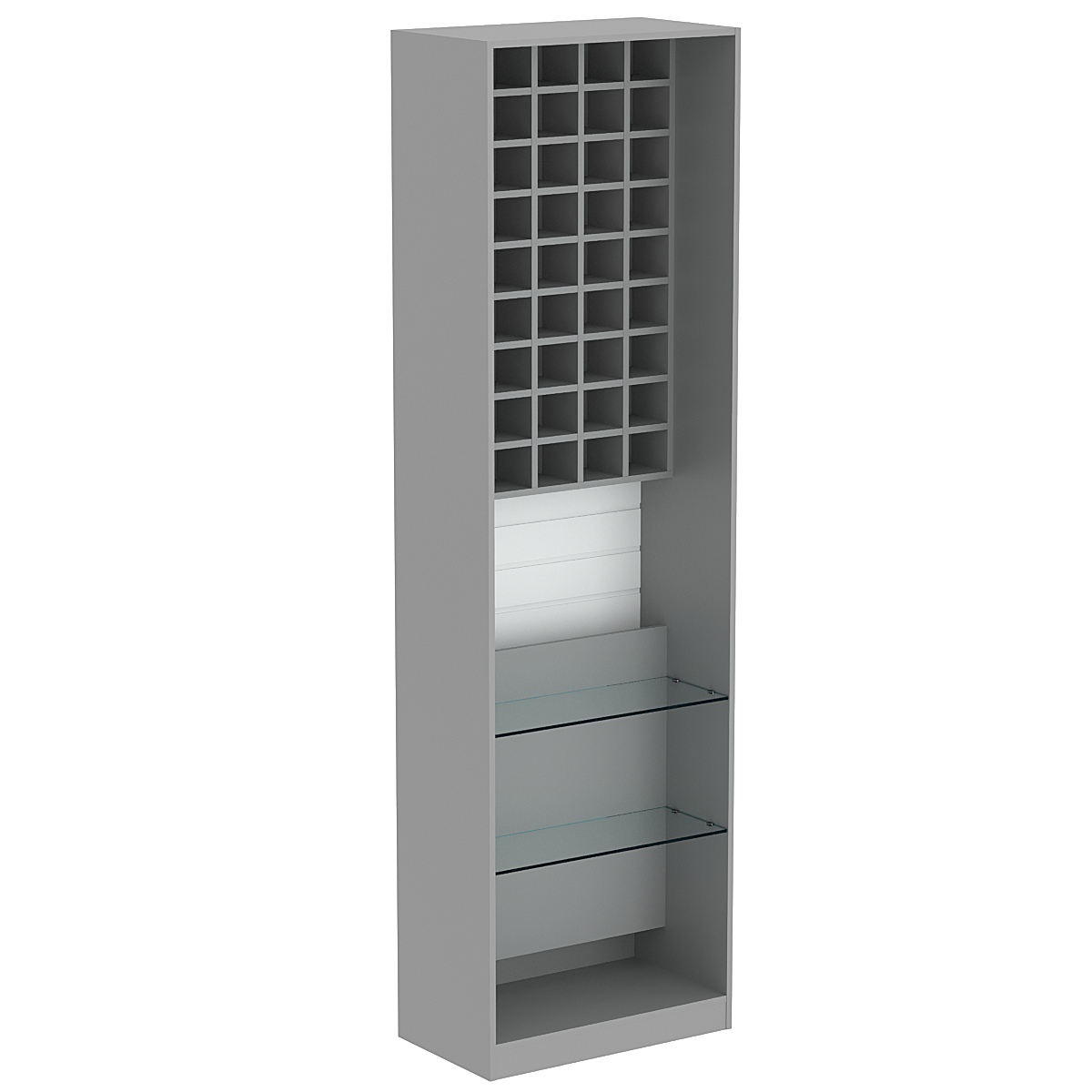 Стенд из ДСП для галстуков №2 Темно-Серый