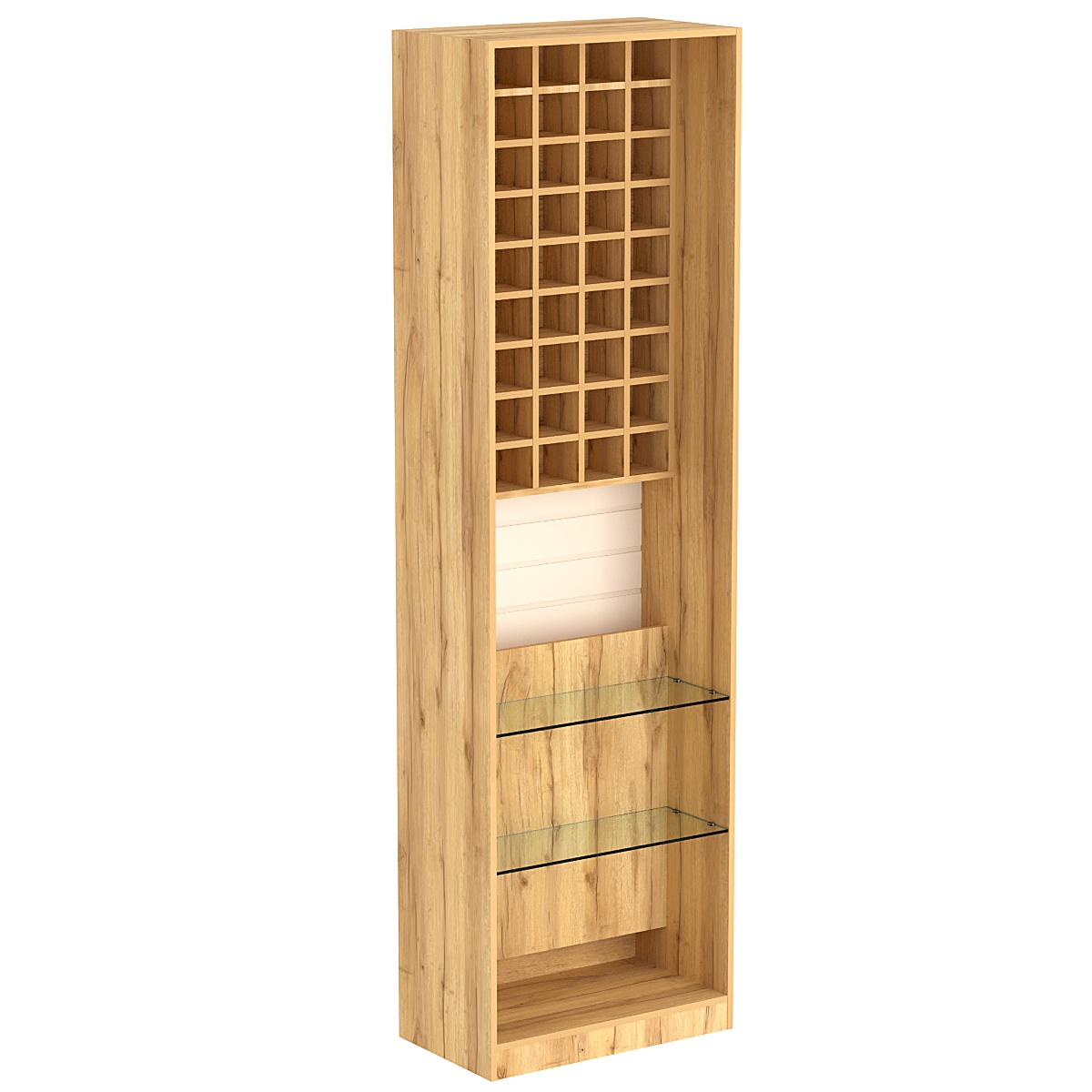 Стенд из ДСП для галстуков №2 Дуб Золотистый