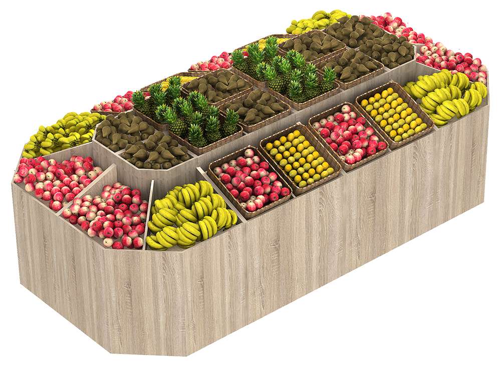 Островной овощной развал FRUIT-COURT №3 Крем Вайс